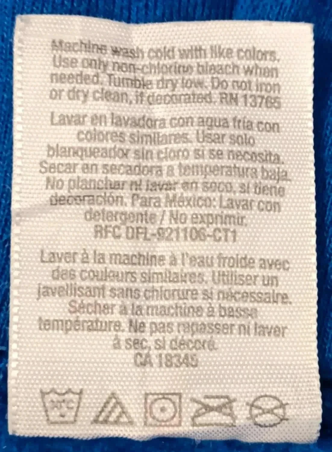 Sudadera con capucha azul Jerzees NuBlend Talla S – photo 8